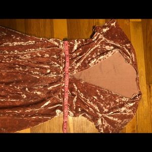 Champagne velvet dress